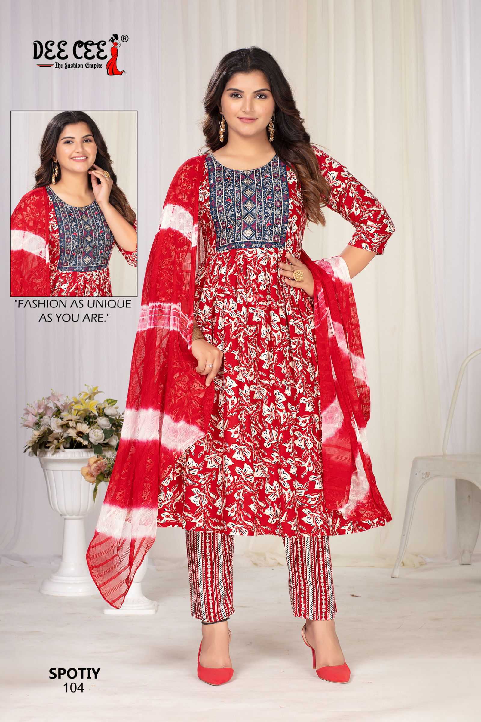 Spotiy By Deecee Rayon Printed Wholesale Kurti With Bottom Dupatta In India